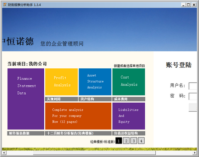 中恒诺德财务报表分析助手截图0