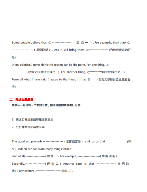 高考英语写作万能模板pdf免费下载插图(1)