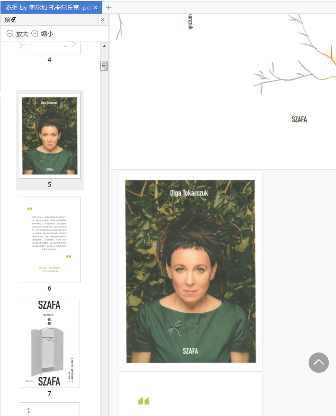 衣柜奥尔加托卡尔丘克电子书下载-衣柜奥尔加pdf免费版高清免费版插图(2)