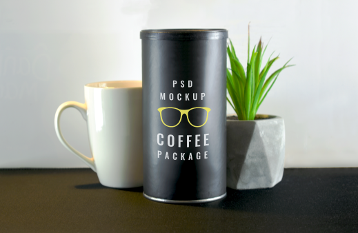 咖啡包装盒PSD素材