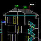 独立风格A与B型别墅CAD施工设计图