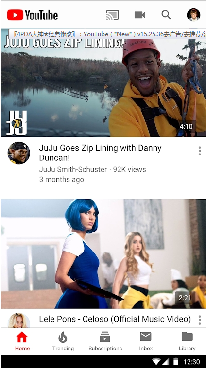 YouTube�ٷ����°��ͼ