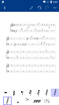 谱曲软件Notation Pad安卓最新版截图0