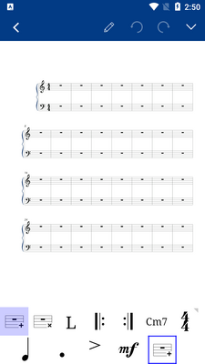 谱曲软件Notation Pad安卓最新版截图1