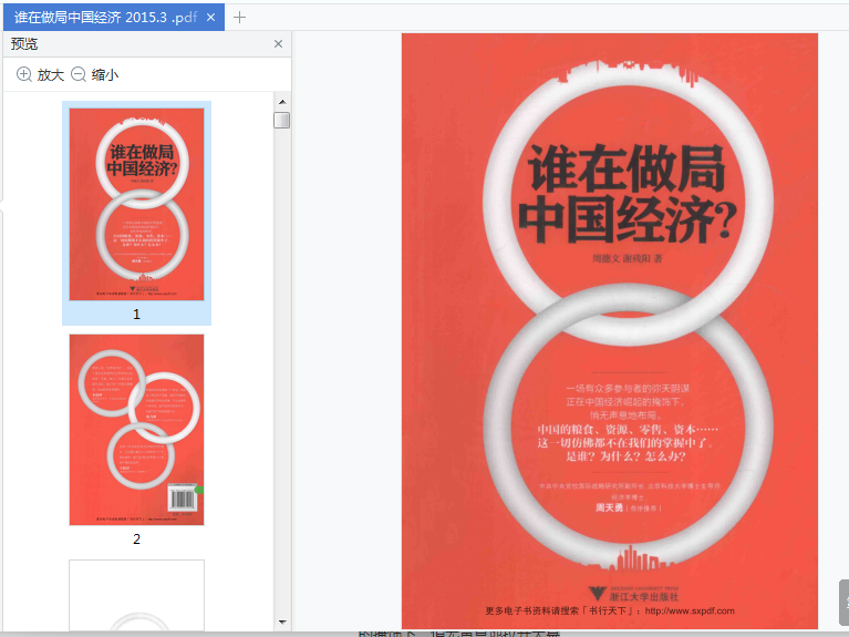 谁在做局中国经济电子书下载-谁在做局中国经济pdf在线阅读高清版插图(1)