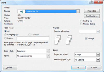 PDF�����ӡ��CutePDF Writer���°��ͼ0