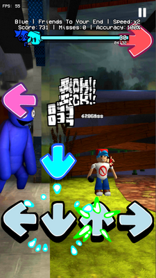 FNF�ʺ�������ģ��(FNF vs Rainbow Friends Blue V1)��ͼ3