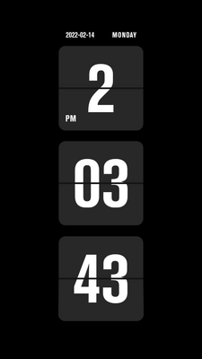 flip clock时钟安卓免费版截图3