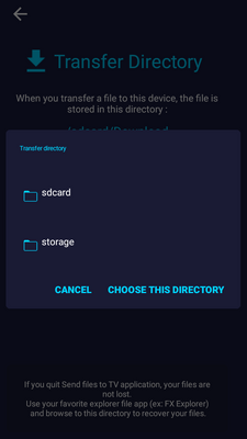�ļ����͵�����Send Files To TV apk��ͼ0