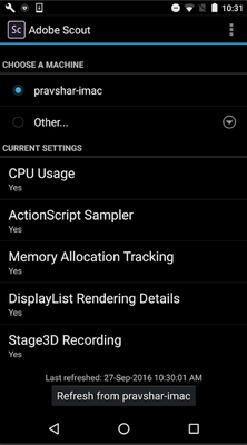 Adobe Scout内存分析截图1