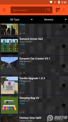Mods AddOns for Minecraft PE��׿���ͼ0