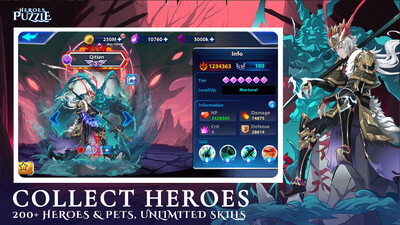 Ӣ��ƴͼ��ϷHeroes Puzzles���ò˵���ͼ0