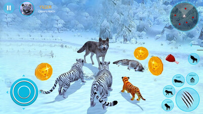 Ұ���׻���ͥģ����ϷWild White Tiger Family Sim��ͼ0