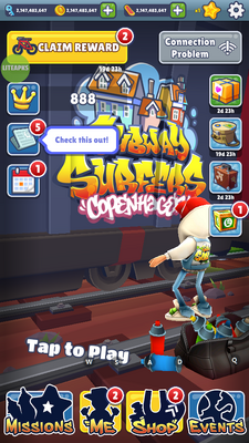 地铁跑酷11周年国际服(Subway Surf)截图2