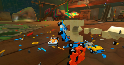 ��ľ��ײ(Blocky Toy Car Crash Online)��ͼ4