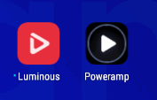 Poweramp白色质感皮肤Luminous免费版