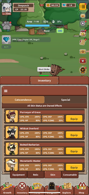 猫猫传说折相思菜单(Cat Legends - Idle RPG)截图0