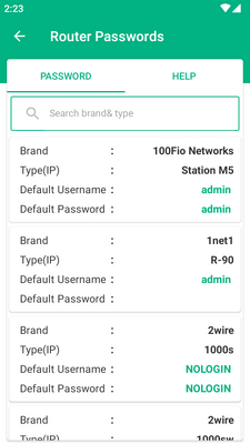 Wifi路由器密码工具(WiFi Router Passwords)截图1