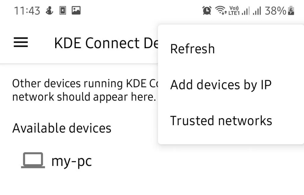 ׿е KDE Connect ʾӵ Linux ϵͳ