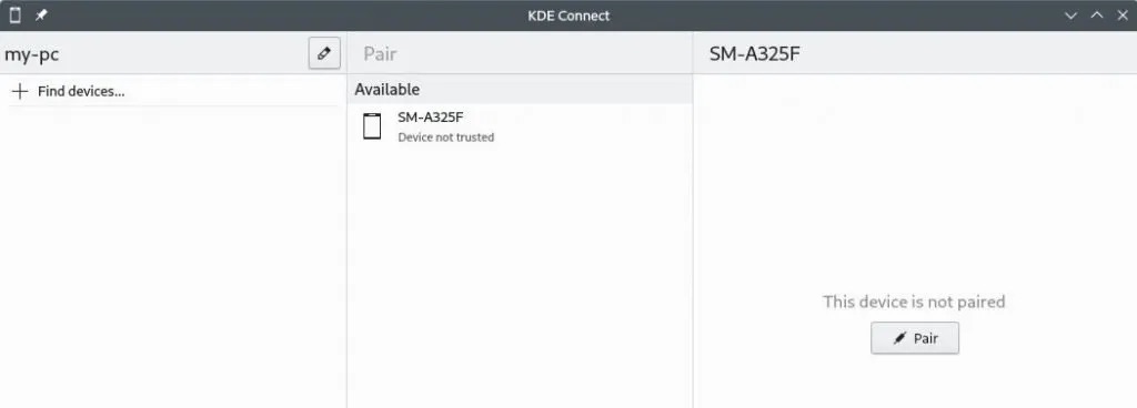 ǰ KDE Connect