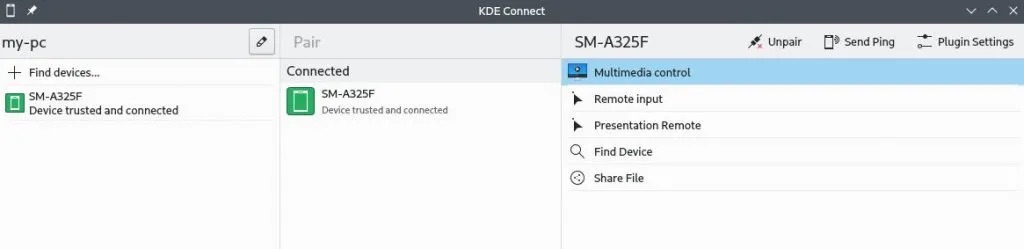 ɹԺ KDE Connect