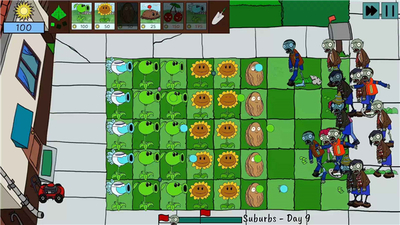 植物大战太空僵尸游戏(Plants Vs. Space Zombies)截图2