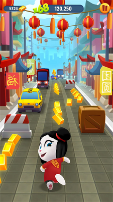 汤姆猫跑酷无限金币钻石鞭炮版截图0