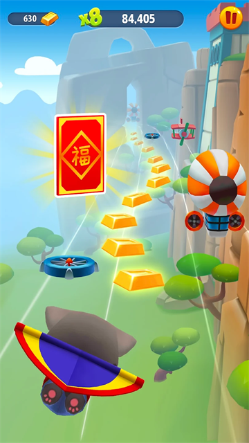 汤姆猫跑酷无限金币钻石鞭炮版截图4