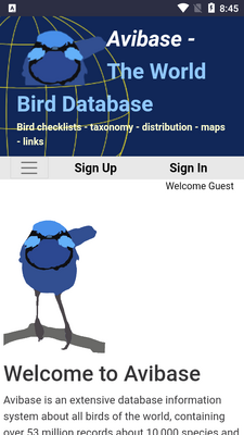 Avibase�����������ݿ�ٷ����ͼ3
