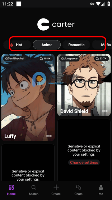 Carter Chat app