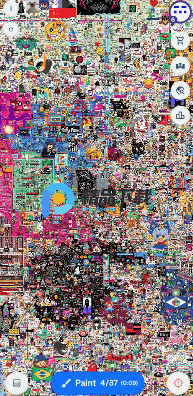 涂鸦像素地图制作软件(Wplace) 涂鸦像素地图制作软件(Wplace)