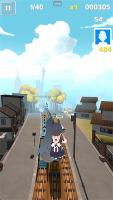 蔚蓝跑酷游戏截图1