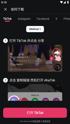 AhaTok Downloader��������ͼ1
