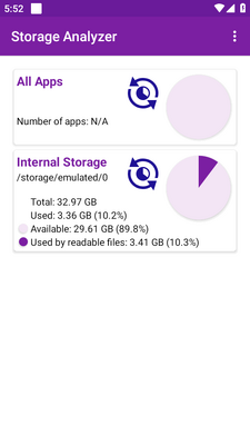 Storage Analyzer存储空间分析截图0