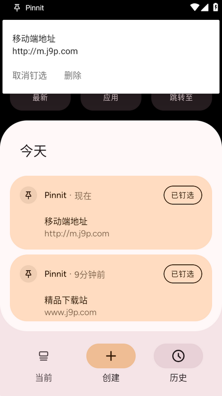 Pinnit֪ͨ�̶�����