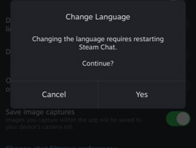 Steam chat设置中文