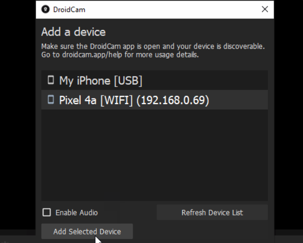 DroidCam���Զ�