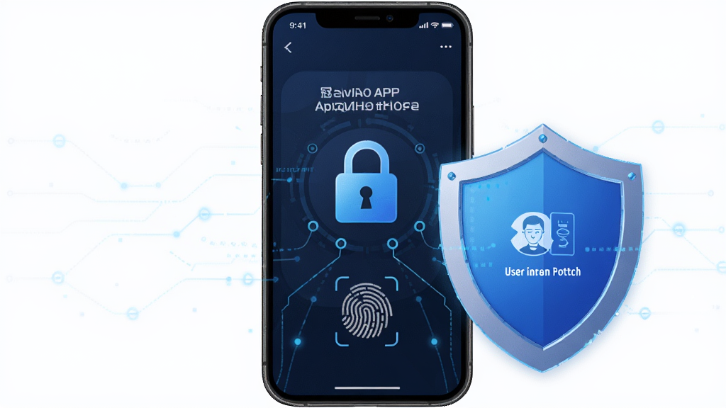 һ��չʾ������ʦAPP��˽�������ܵ�ʾ��ͼ����������Ϊ�ֻ���Ļ�Ͷ���ͼ�꣬��Ļ����ʾ���������û���Ϣ�������棬����Ϊ���жԳƣ����Ϊ�Ƽ���ȫ�磬ϸ�ڰ���ָ��ʶ��ͼ������������ʸ��壬�ɾ����޶���Ԫ��