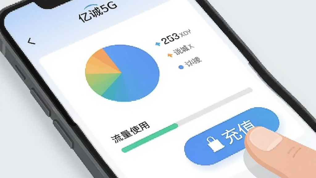 ����չʾһ���ֻ���Ļ��д����Ļ����ʾ���ڳ�5G��App����������ҳ�棬�б�״ͼ�ͽ�����չʾ����ʹ��������Ա���һ������ĳ�ֵ��ť����ָ��׼������������Ǽ���ǳ��ɫ���������������Ϊ��ƽ���廭������ɾ����޶���Ԫ�ء�