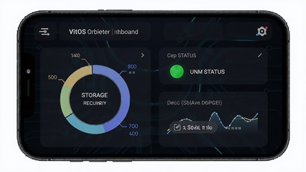 VitOS Orbiter ״̬������Ԥ��ͼ���������ֻ���Ļ��ʾ�Ǳ���ʽ״̬��壬�����洢ʹ���ʻ���ͼ������״ָ̬ʾ�ƺ����ӷ�ʽ��ǩ������Ϊ��ɫ�Ƽ��磬ϸ�ڰ�������ͼ����״̬���ֺ�ͼ�꣬�����������ɾ����޶���Ԫ��