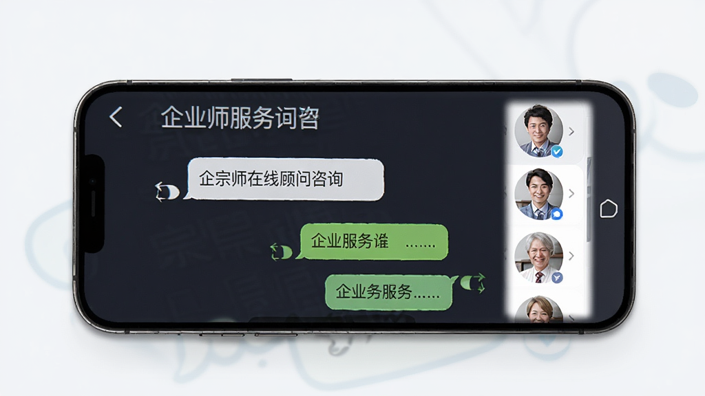 ����ʦ���߹�����ѯ���棬�ֻ���Ļչʾ���촰�������ͷ���б�����������Ϊ��ҵ��������ʴ𣬱���Ϊǳɫ������Ѻ�רҵ�������������޶���Ԫ��