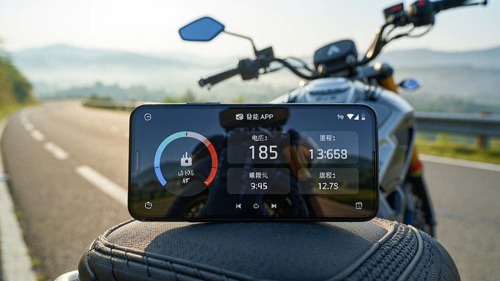 һ����׿�ֻ�������ʾ��������APP�Ǳ��̽��棬��������������Բ������ѹ���֡�̥ѹ��ֵ�����ͳ�ƣ��ֻ�������Ħ�г������ϣ��������峿��ɽ·������Ħ�г�������Ϊ�ֻ�ռ�ݻ������ģ���Χ�����黯�����Ϊ��������дʵ�磬ɫ���������£�ϸ�ڰ�����Ļ���⡢����������Զ��ɽ�����������ʸ��壬�ɾ����޶���Ԫ��