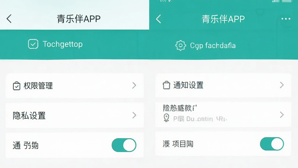 ���ְ�APP����ҳ���ͼ����������ʾȨ�޹�������˽���á�֪ͨ���ص�ѡ������࣬��ɫ�԰׵����̵�׺Ϊ�����������������ʸɾ����޶���Ԫ��