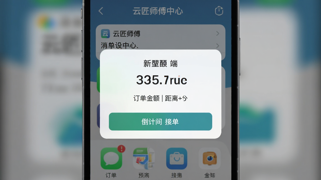 �ƽ�ʦ������Ϣ֪ͨ���Ľ��棬�ֻ���Ļ�����¶������ѵ���������Ϊ�ֻ����棬����Ϊ����չʾ���Ű�ͻ���������ݣ������Ŀ������ϸ�ڰ�������������͵���ʱ�ӵ���ť�����������ɾ��޶���Ԫ��