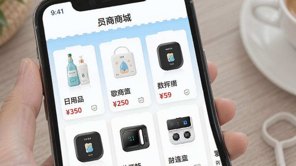 ����������APP�̳�ҳ���ͼ���ͼ���ֻ���Ļ��ʾ��Ʒ�б�����������Ʒ�������������Ʒ��Ƭ��ÿ����Ƭ����ƷͼƬ�����ƺͼ۸�ҳ�涥����