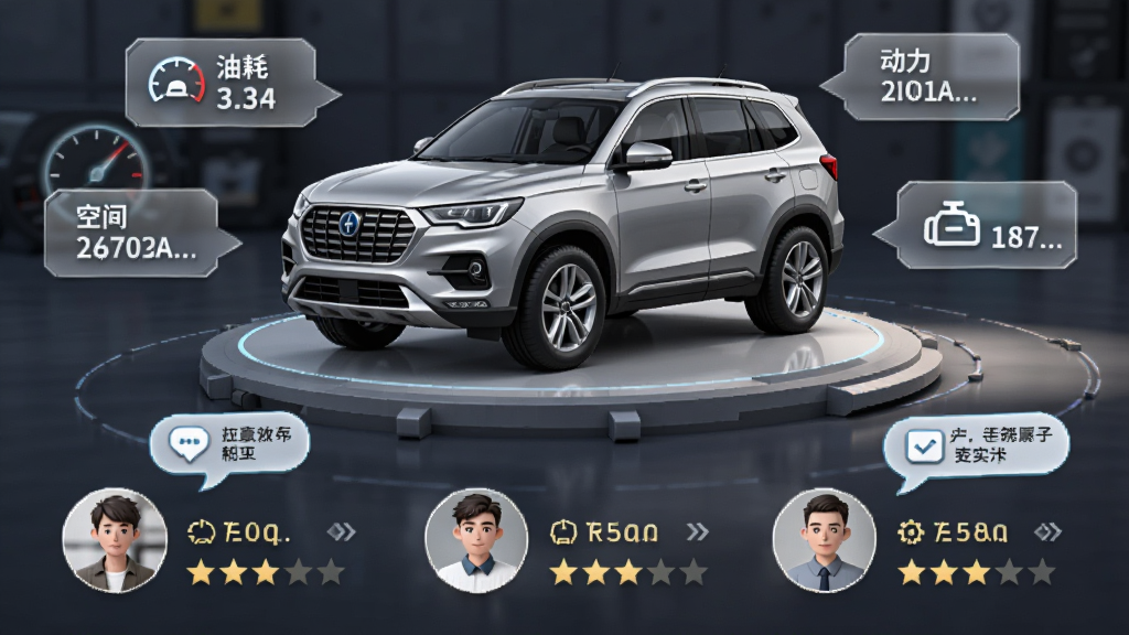����������һ����ɫSUV����άչʾͼ����Χ�����Ų�����ǩ��