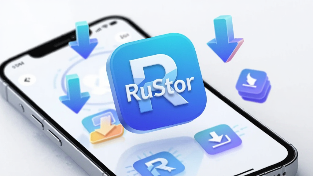 ����Ϊ RuStor Ӧ��ͼ���������ֻ���Ļ�Ϸ���ͼ����Χ���������ؼ�ͷ��Ӧ�÷��飬����Ϊͼ����У��ֻ����·����Ű�������Σ����Ϊ 3D ΢����Ƽ��磬ϸ�ڰ���ͼ����󡢼�ͷ���䡢Ӧ�÷����ϵ�Сͼ�꣬���ʸ��壬�ɾ����޶���Ԫ��
