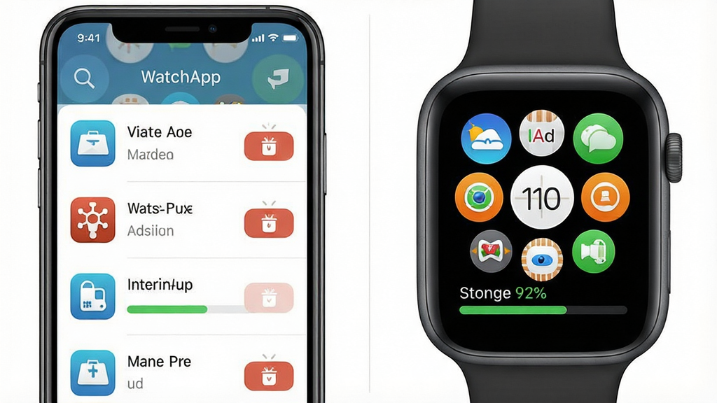 һ��չʾWatchAppӦ�ù��������ʾ��ͼ������������ֻ���Ļ��ʾӦ���б����Ҳ����ֱ���Ļ��ʾӦ��ͼ�꣬�������ҷ���������Լ����ϸ�ڰ���Ӧ��ͼ�ꡢж�ذ�ť�ʹ洢�����������������ɾ����޶���Ԫ��