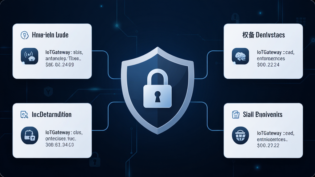 IoTGateway��ȫ���ӹ������棬����������ʾ����ͼ��ͼ�������ʶ����Χ�����豸��֤��Ȩ�޷��䡢���ݼ��ܵ�ģ�飬����Ϊ��ɫ���䣬������࣬���ֱ�ע���������������ذ�ȫ�����ʸɾ�����
