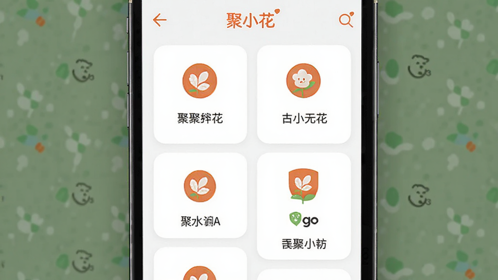 ��С��Ӧ�ý����ͼ���չʾ����Ļ���������ֹ��ܷ������飬ÿ��������ͼ�������˵���������������򣬱���Ϊ��ɫ����С��Ʒ��ɫ��׺���У�����ɾ�����Ʒչʾ��񣬸��廭��